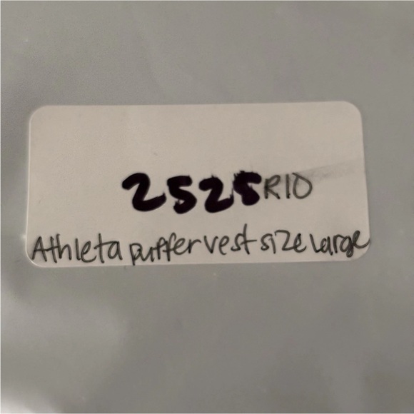 Athleta Vest Women’s Large Altitude Goose Down Cloud Sapphire Print Softshell - Picture 9 of 9